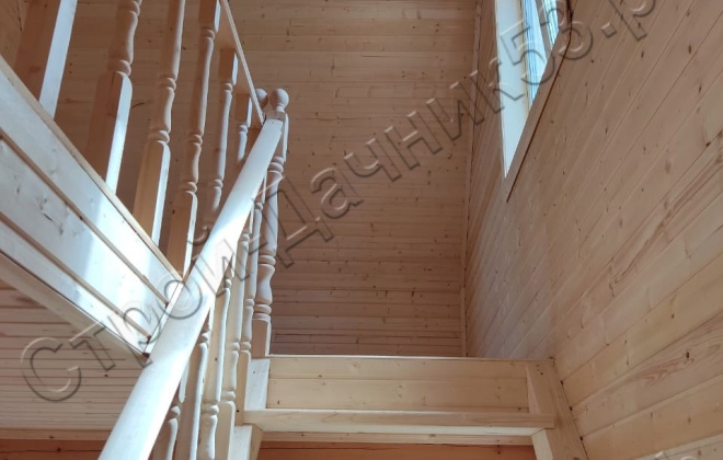 4 Каркасно-щитовой дом  Д-2, 6х8м, 75  М², Московская область, Шаховской район, село Середа. (11)